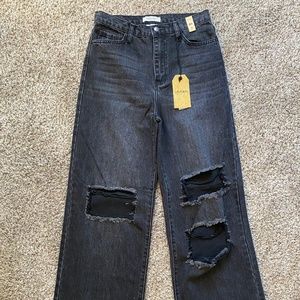 Vibrant m.i.u Black Denim Jeans